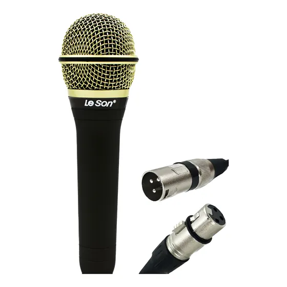 Microfone Dinâmico Le Son Ls7 Profissional Com Cabo