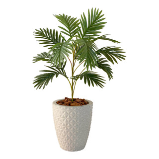 Planta Artificial Palmeira Com Vaso Polietileno Completo Planta Artificial Palmeira Com Vaso Polietileno Completo