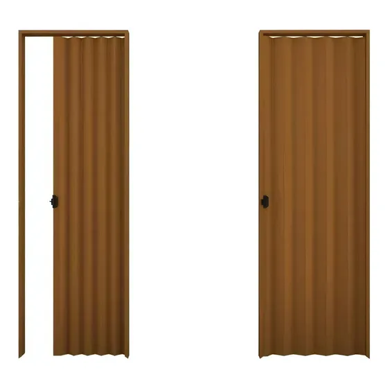 Puerta Plegable Pvc Marron 1,10 X 2,10 - Smf