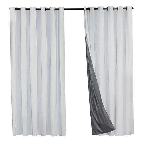 Cortina Blackout 100% Corta Luz Blecaute Pvc 2 Metros Largura X 2,00m Altura Sala Quarto Janela Blindex Porta Sacada Cor Branco Emporio Luz