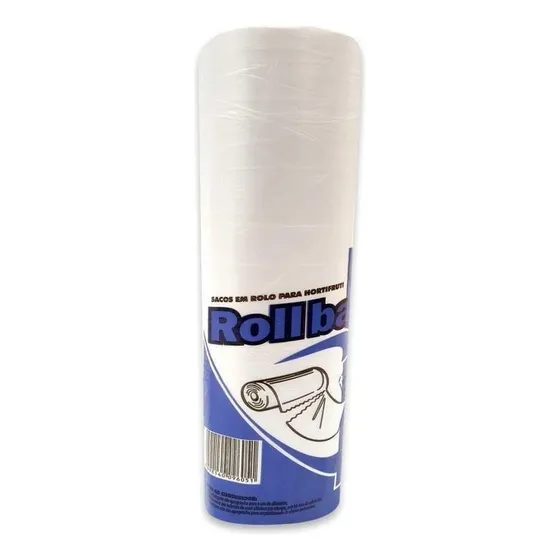Rolo De Saquinhos Plástico P/ Alimentos 30x40 Transp C/500un