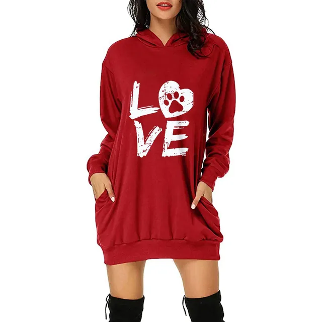 Vestido Fiesta Noche Ama Casa Estampado Dia San Valentin 32