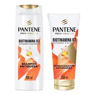 Pantene Pantene Kit Shampoo 300ml + Condicionador 150ml Biotinamina