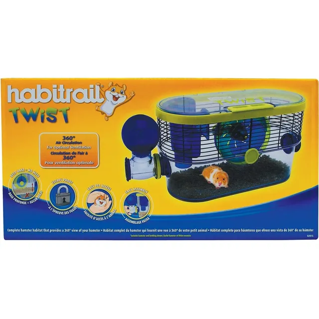 Habitrail Ovo Hamster Twist Blue Jaula Casa Para Hamster 