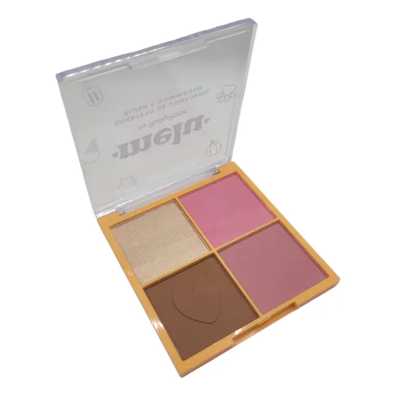 Cuarteto De Contorno, Blush E Iluminador Ruby Rose