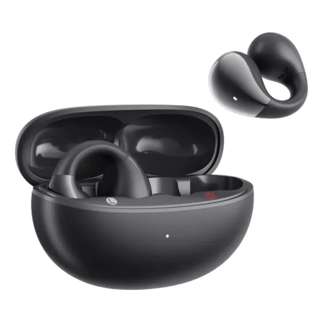 Audífonos Inálambricos Qcy Crossky C30 Con Clip Para Oreja, Open-ear, Bluetooth 5.4, 25 Horas De Batería, Conexión Multipunto, Protección Ipx4 Contra Salpicaduras, Graves Mejorados, Deportivos, Negro