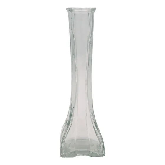 Florero Decorativo De Vidrio Cristal Pequeño Transparente