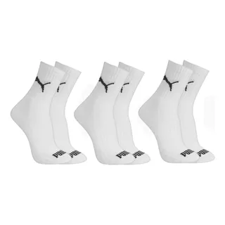 Kit 3 Pares Meias Puma Cano Médio Algodão Masculino Original Kit 3 Pares Meias Puma Cano Médio Algodão Masculino Original