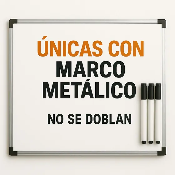 Pizarra Blanca  30x40cm+ Todos Los Acc Gratis