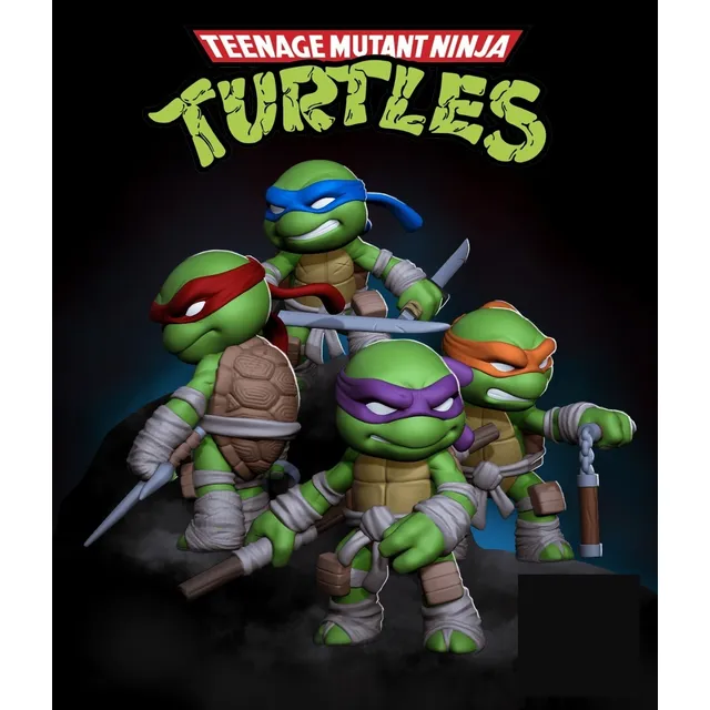 Tmnt Tortugas Ninja Nom Archivos Stl Para Impresión 3d