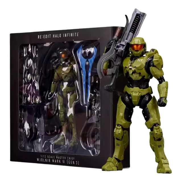 Figura Halo Infinite Master Chief Jefe Maestro Mark Vi 117