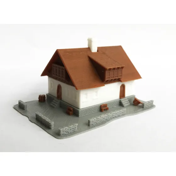 Maqueta Terrallende Diseño Tren Casa Campo Estilo Montaña Z