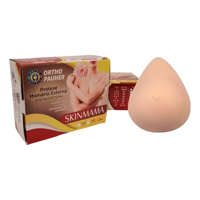 Prótese Mamária Externa Tam 11 E 12 Skinmama Pós Mastectomia