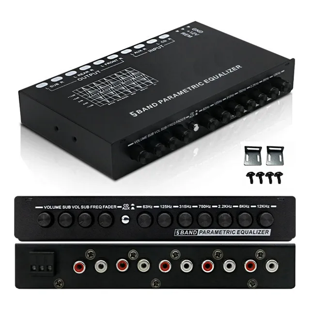 Ecualizador Epicentro De Audio Ajustable 5 Bandas Para Coche