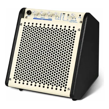 Amplificador Baixo Elétrico 25w Bt Gravação Otg Reverberação Preto 5v