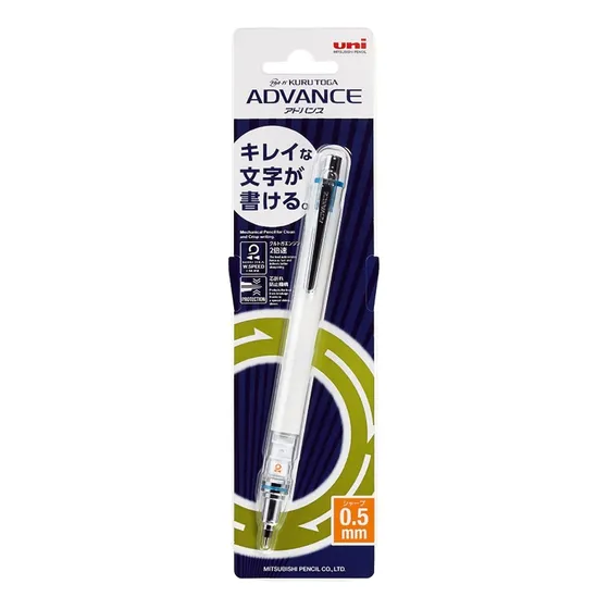 Lápiz mecánico giratorio automático Uni Kuru Toga Advance de 0,5 mm