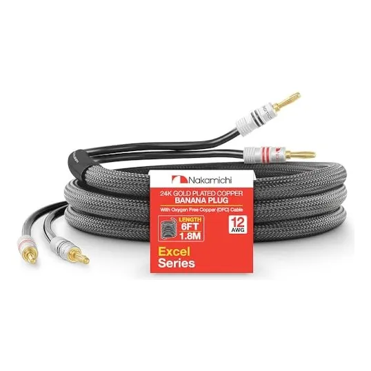 Nakamichi Excel Cable Hi-fi Ofc Con Conector Banana 1,8m