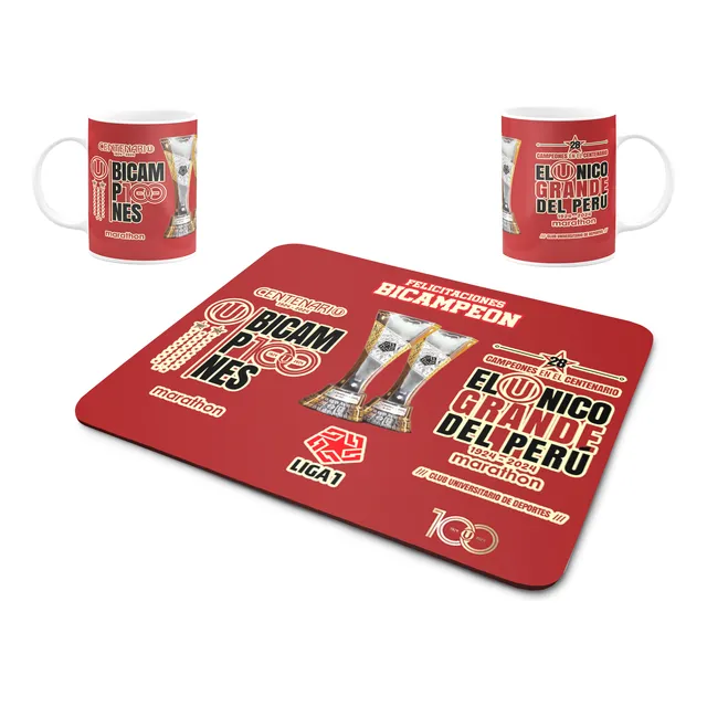 Taza Y Mouse Pad Personalizado Club Universitario