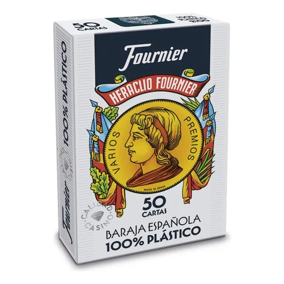 Cartas de Truco Fournier Premium 100% Plastificadas 1 Mazo de 50 Naipes Españoles