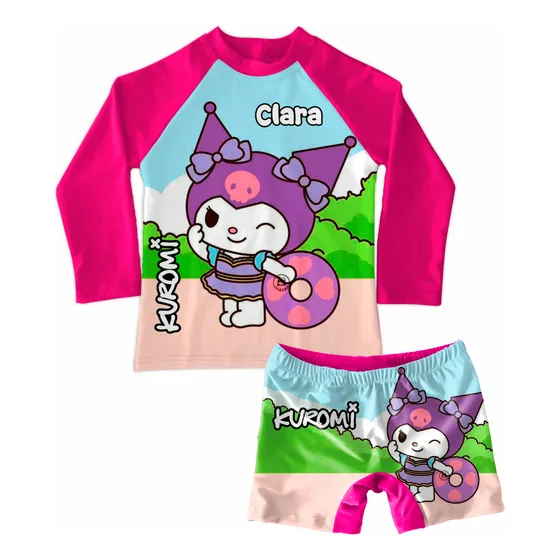 Conjunto De Traje De Baño Niña Kuromi
