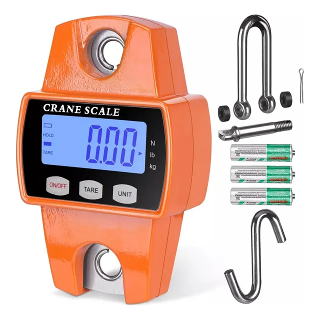 Báscula Industrial Digital Colgante Portátil Con Led 300kg