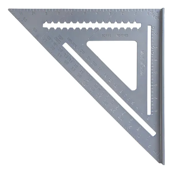 Escuadra Carpintero 30cm Gris Metalica Lh-2239