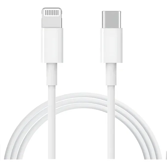 Cable Usb C A Lightning 1 Metro iPhone Certificado Apple Mfi Color Blanco