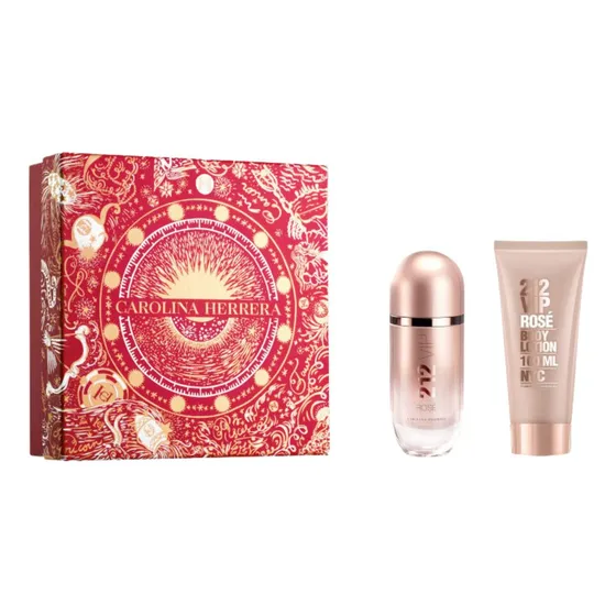 Kit Carolina Herrera 212 Vip Rose - Edp 80ml + Loción corporal