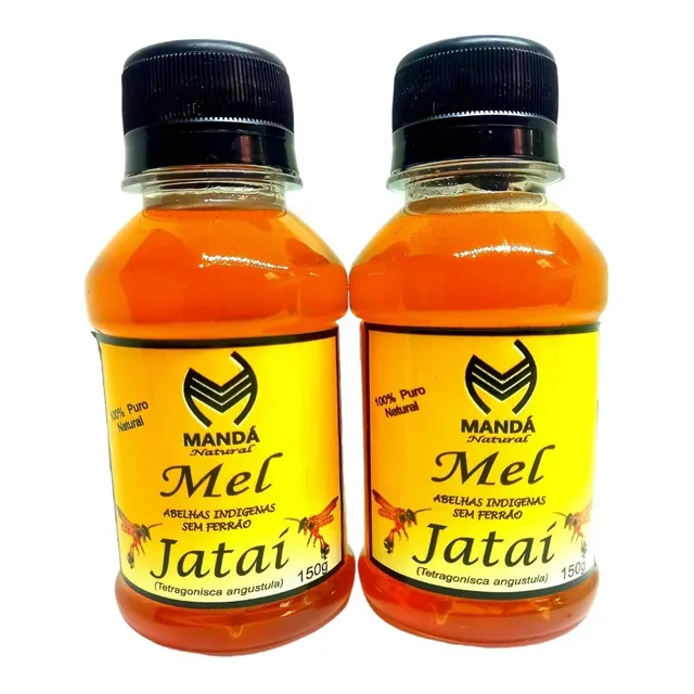 Kit 2 Mel Abelhas Nativas Jataí Sem Glúten 150 G Puro 