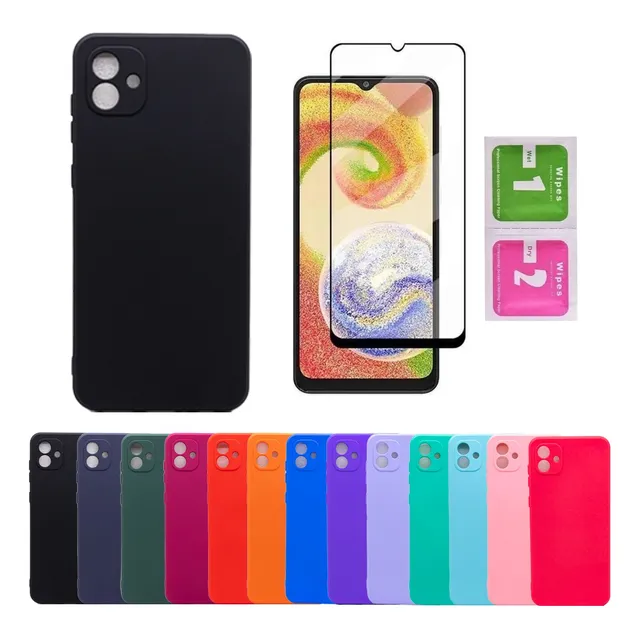 Capa Capinha Para Samsung A04e Proteção De Câmera + Pelicula