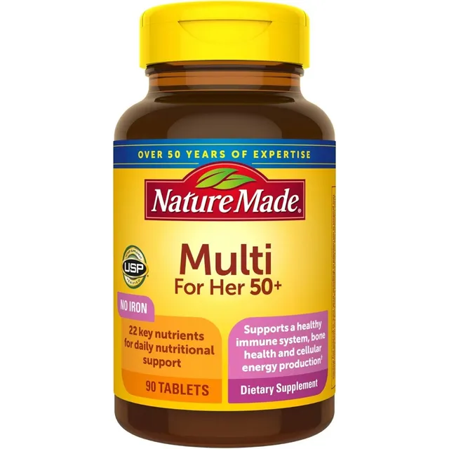 Multivitaminico Para Mujeres 50+ Nature Made 90 Tabletas