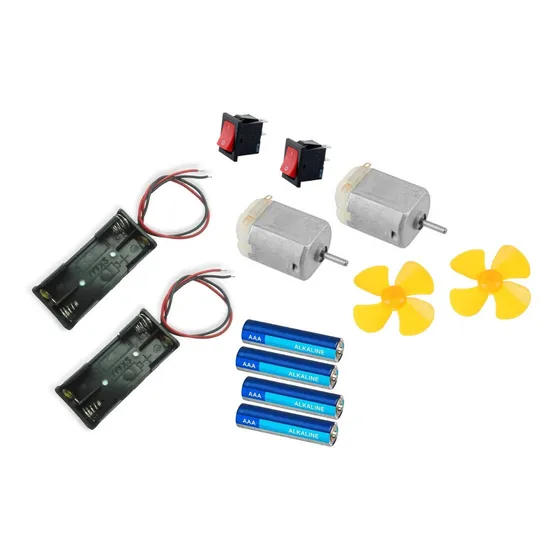 Kit Electrónica Robótica Motor Pila Escolar Educativo Juego