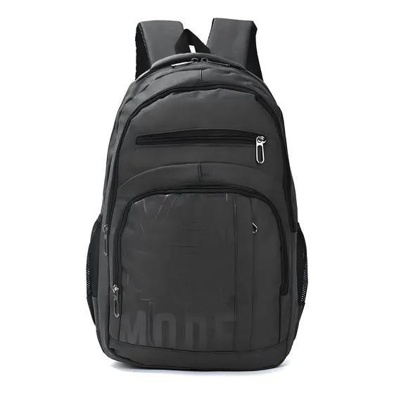 Mochila Wanderlust Urban Mode Con Bolsillo Porta Notebook Color Gris - 34089 Diseño De La Tela Liso