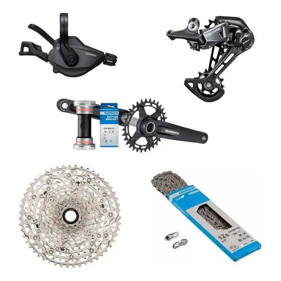Kit Grupo Shimano Deore M6100 C/ Pedivela E Central C/ Nf
