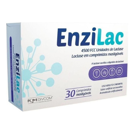 Suplemento Em Comprimidos Mastigáveis Farmoquímica Enzilac 4500 Fcc Suplemento Em Comprimidos Mastigáveis Farmoquímica Enzilac 4500 Fcc