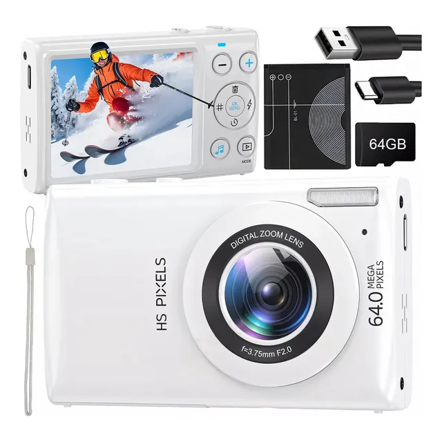Cámara Digital 4k 64mp Autoenfoque Flitros Webcam Foto Video