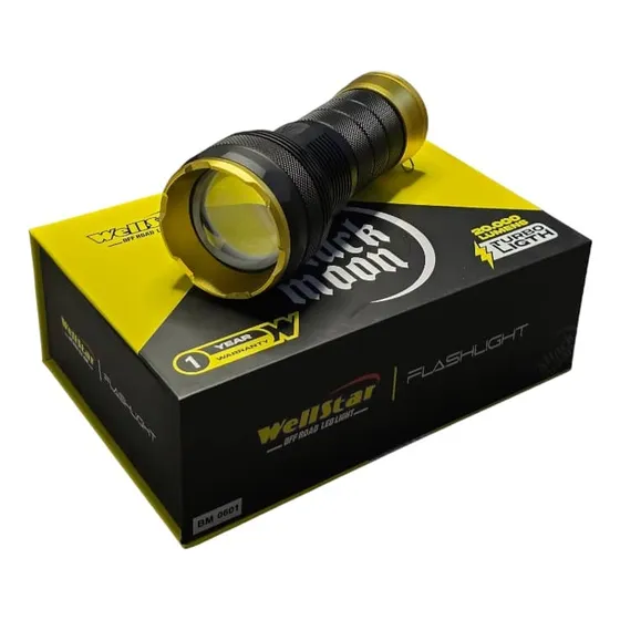 Linterna Led Wellstar Black Moon 20.000 Lumenes Turbo Light
