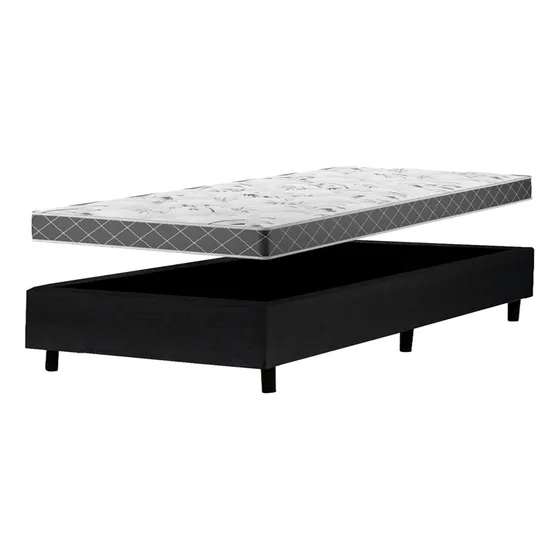Sommier Colchon Plaza Y Media Alta Densidad Guaruja 1.10 Cm
