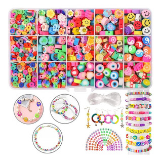 Set Bricolaje De Cuentas Para Hacer Pulseras 1140 Unidades Set Bricolaje De Cuentas Para Hacer Pulseras 1140 Unidades