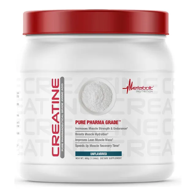 Creatina Metabolic Monohidratada 500 Gr 100 Serv