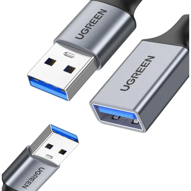 Ugreen Cable Extension Usb 3.0 Macho/hembra 1m Nylon Tv Pc