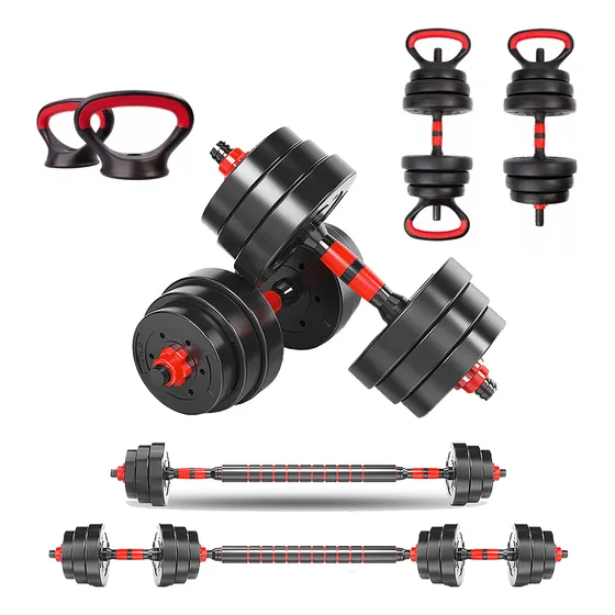Halter Ajustável Kettlebell Academia 30kg Aço Emborrachado