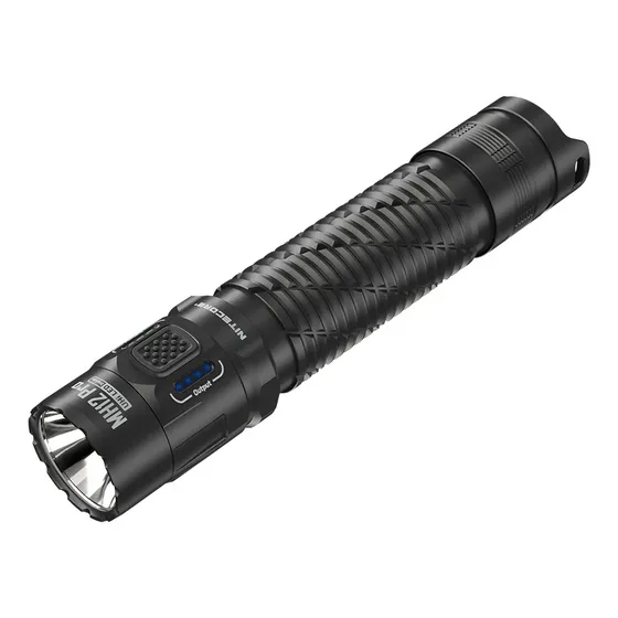 Linterna táctica Nitecore Mh12 Pro 3300 lúmenes Batería 5300 mah Alcance máximo 505 metros luz blanca