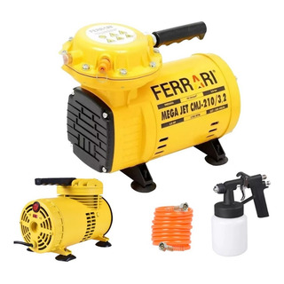 Compressor De Ar Direto C/ Kit Bivolt Mega Jet Ferrari Compressor De Ar Direto C/ Kit Bivolt Mega Jet Ferrari