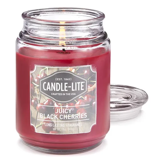 Vela 18 Oz Juicy Black Cherries Candle Lite (3297565)