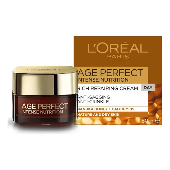 Crema Facial Reparadora Día Age Perfect Nutrición Intensa+60 Tipo de piel Todo tipo de piel
