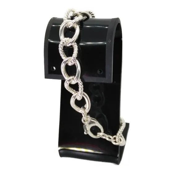 Pulsera Dama, Plata 925 Eslabones Grandes