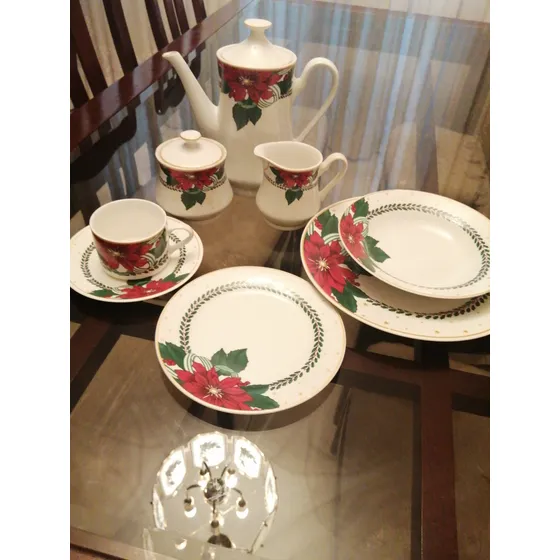 Vajilla De Navidad 8 Personas 43 Piezas.