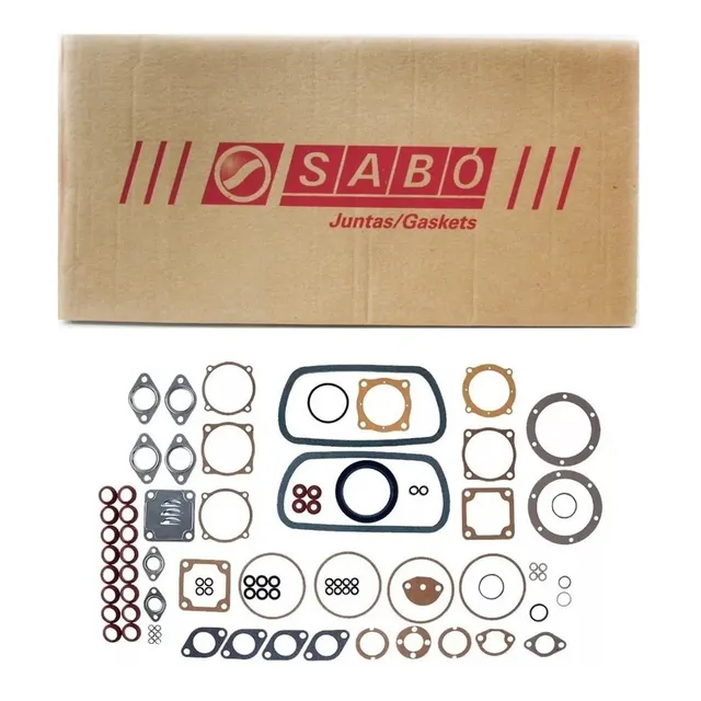  Jogo Junta Motor Fusca Kombi 1300 1500 1600 Sabo C/retentor