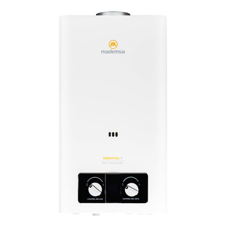Calefont a gas GLP Mademsa Essential 7 ECO blanco Calefont a gas GLP Mademsa Essential 7 ECO blanco
